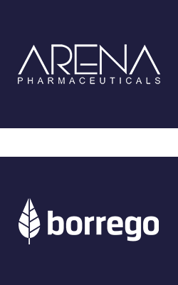 Arena Pharmaceutricals and Borrego logos