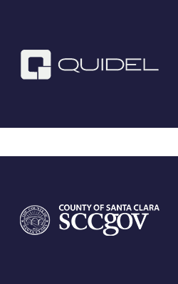Quidel and County of Santa Clara logos
